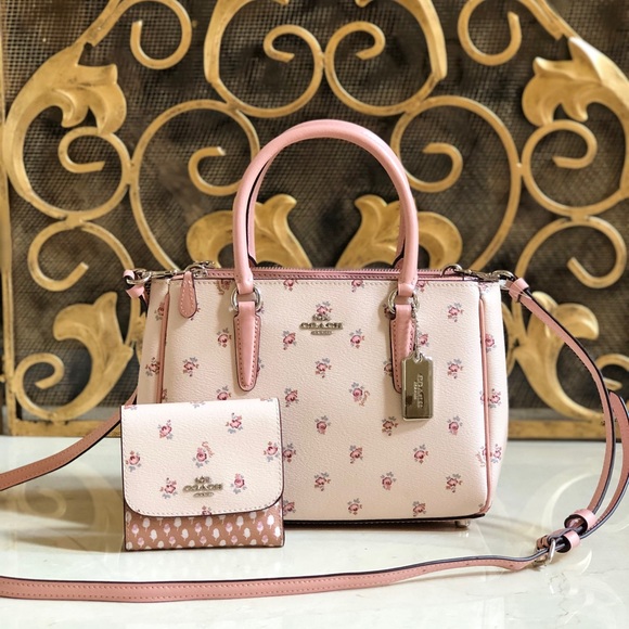 Coach Handbags - NWT Coach floral ditsy print Mini Satchel&wallet